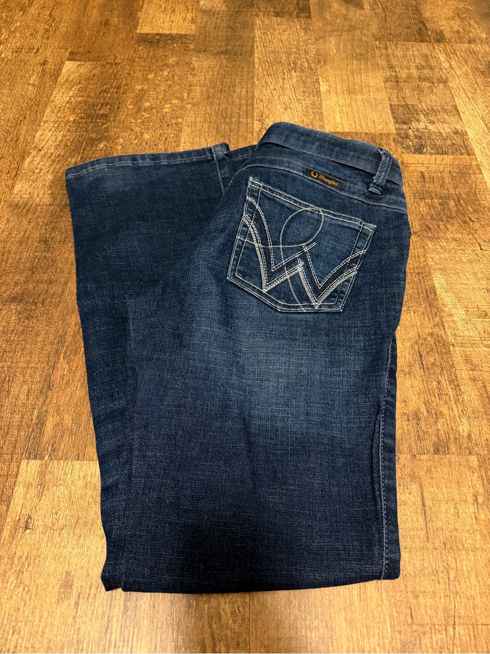 Wrangler Q-Baby, Women's Dark Blue Bootcut Jeans